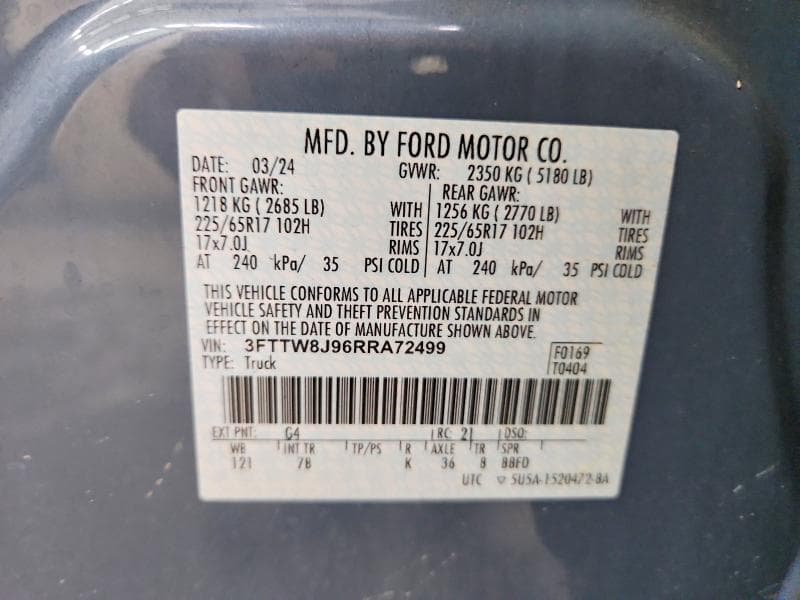 2024 FORD MAVERICK XLT 13