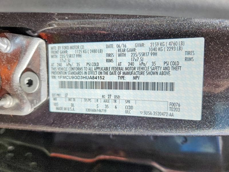 2017 FORD ESCAPE SE 13