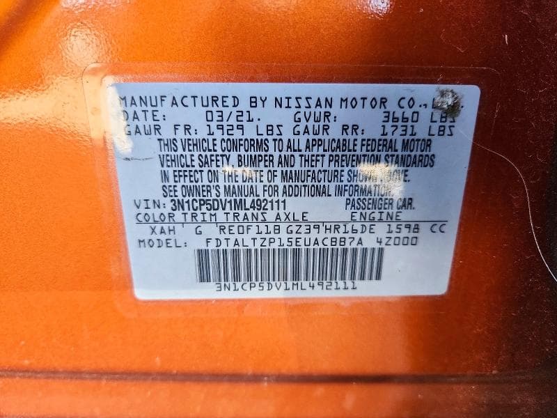 2021 NISSAN KICKS SR 13