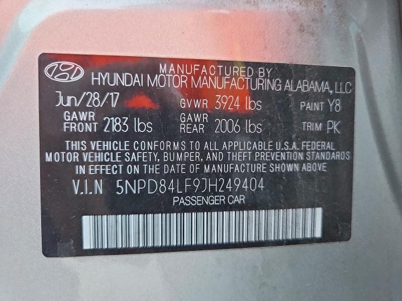 2018 HYUNDAI ELANTRA SEL 12