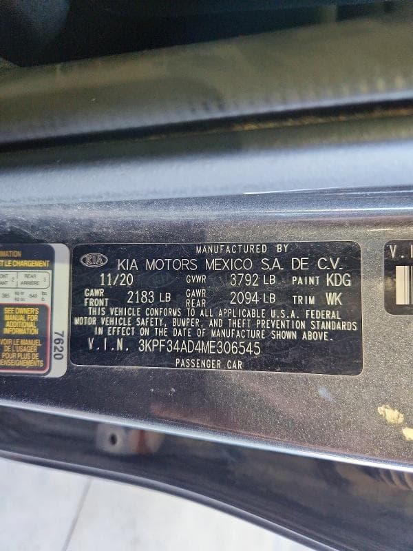 2021 KIA FORTE GT LINE 12
