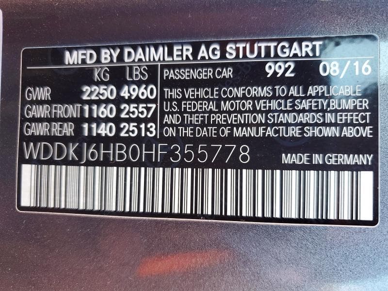 2017 MERCEDES-BENZ E 400 4MATIC 12