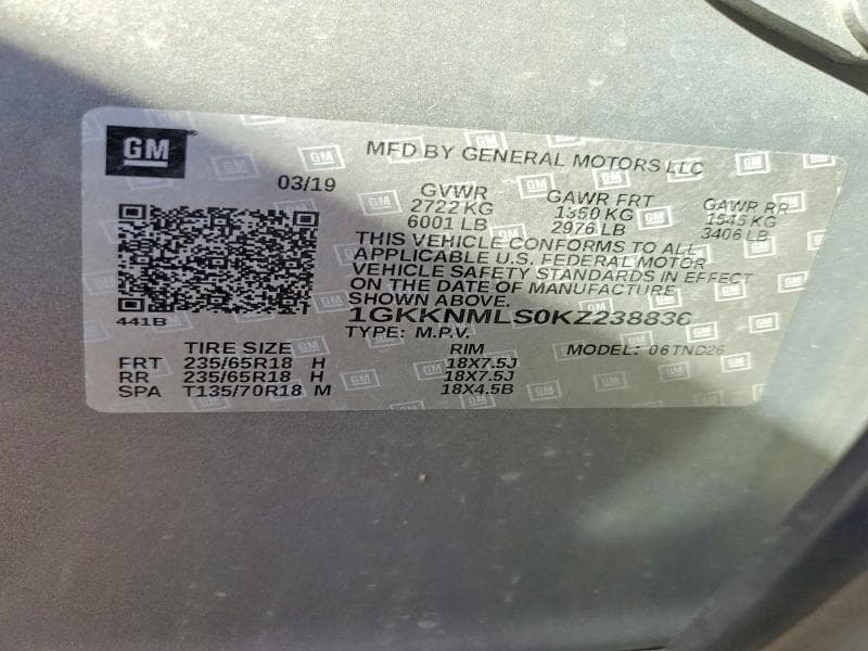 2019 GMC ACADIA SLT-1 13