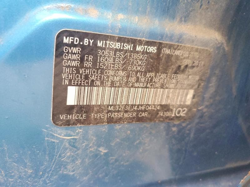 2018 MITSUBISHI MIRAGE G4 ES 12