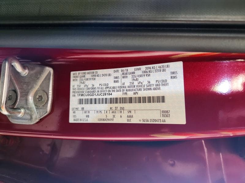 2018 FORD ESCAPE SE 13