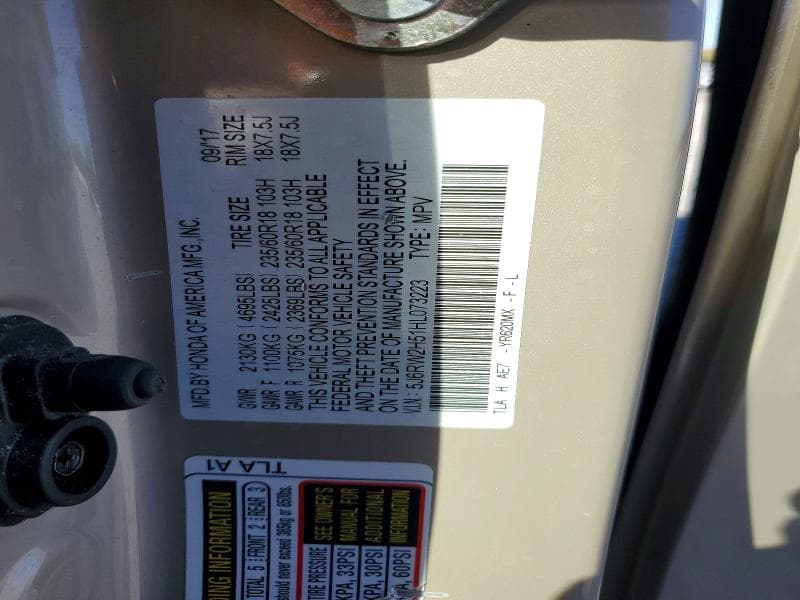 2017 HONDA CR-V EX 13