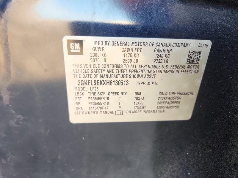 2017 GMC TERRAIN SLE 12