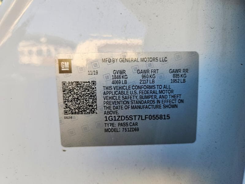 2020 CHEVROLET MALIBU LT 12