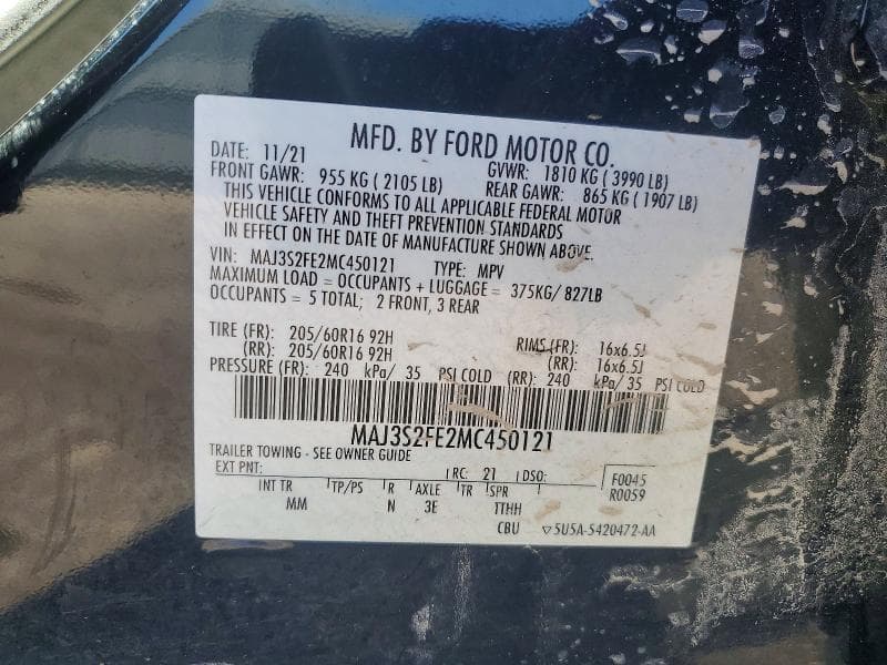2021 FORD ECOSPORT S 13