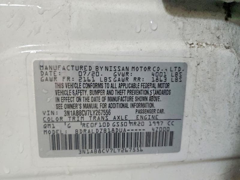 2020 NISSAN SENTRA SV 12