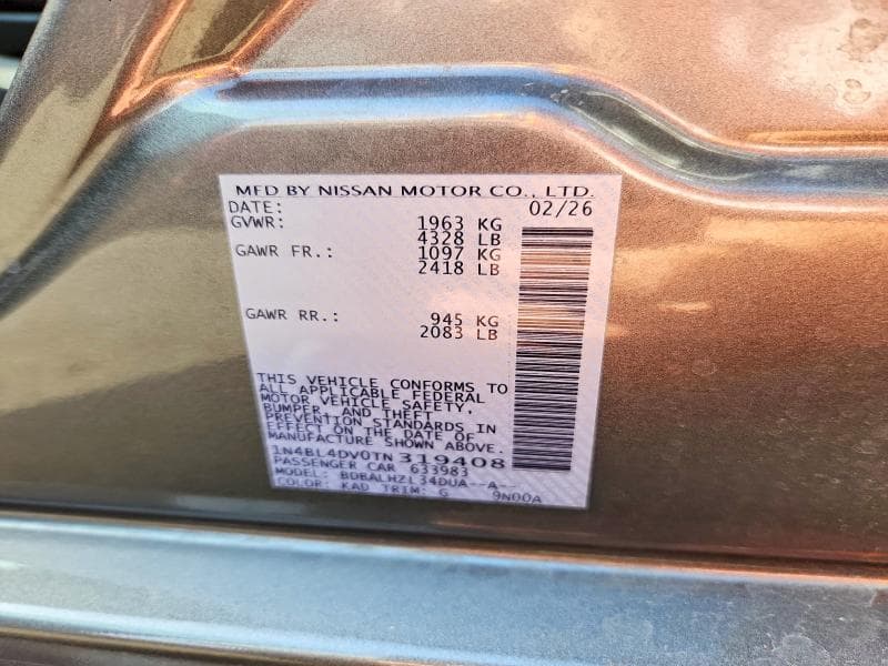 2026 NISSAN ALTIMA SV 13