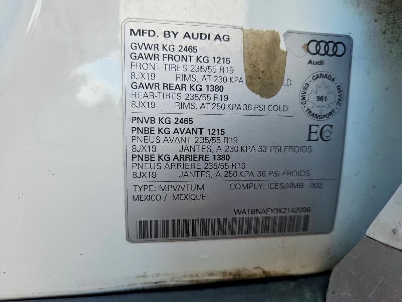 2019 AUDI Q5 PREMIUM PLUS 12