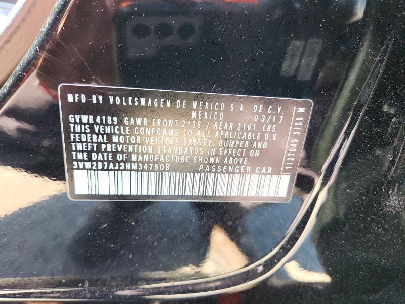 2017 VOLKSWAGEN JETTA S 12