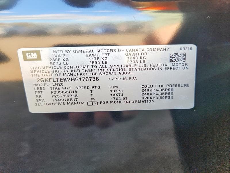 2017 GMC TERRAIN SLE 13