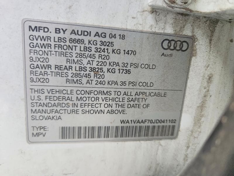 2018 AUDI Q7 PRESTIGE 13