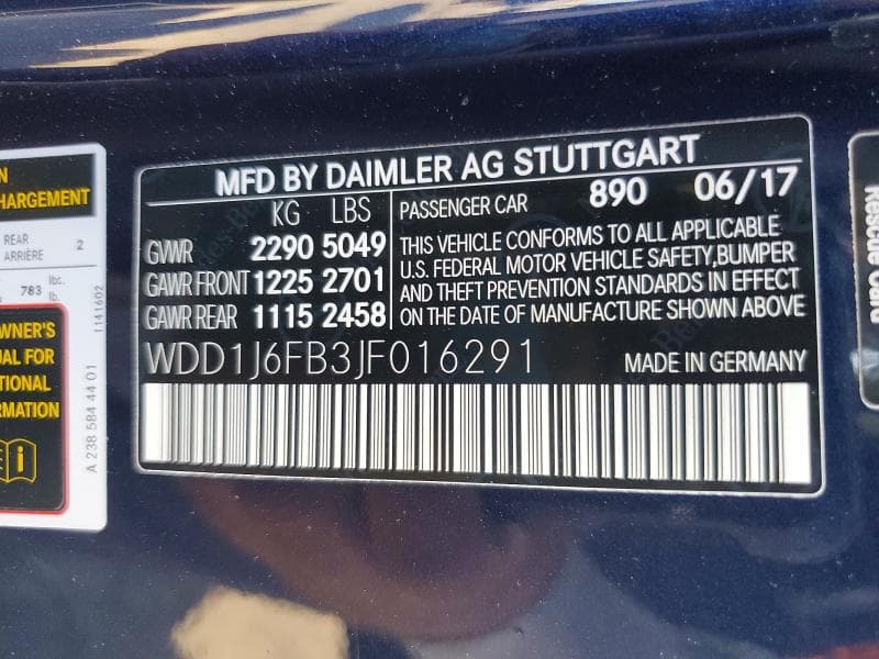 2018 MERCEDES-BENZ E 400 12