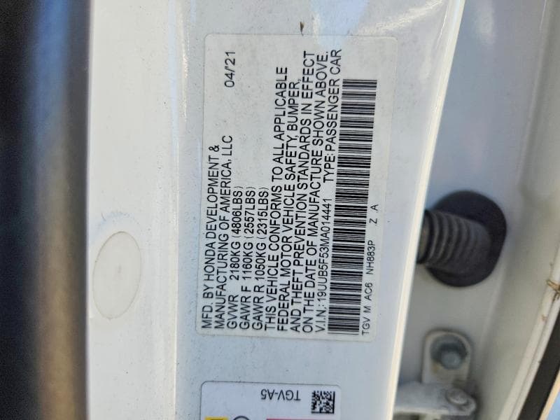 2021 ACURA TLX TECH A 12