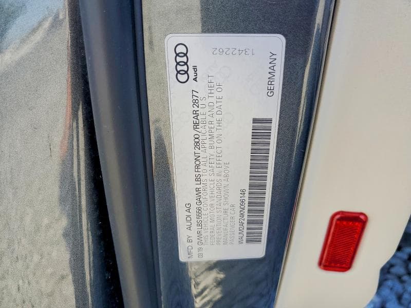 2019 AUDI A6 PRESTIGE 12