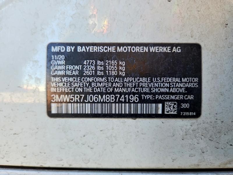 2021 BMW 330XI 12