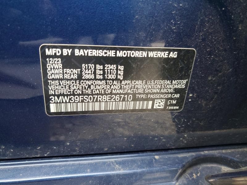 2024 BMW 330XE 12
