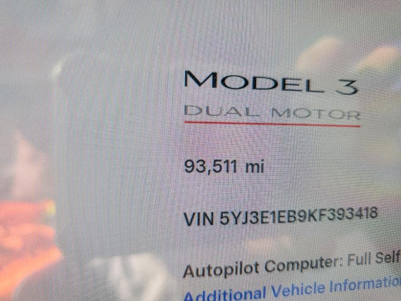 2019 TESLA MODEL 3 9
