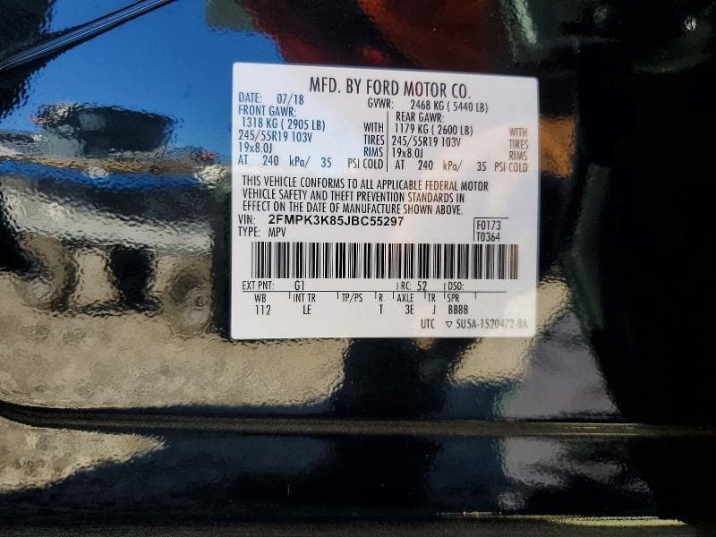 2018 FORD EDGE TITANIUM 13