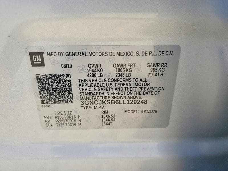 2020 CHEVROLET TRAX LS 13