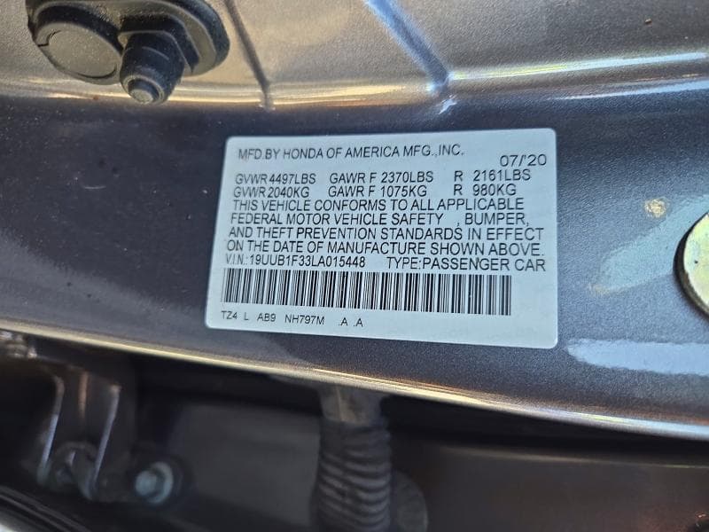 2020 ACURA TLX 12