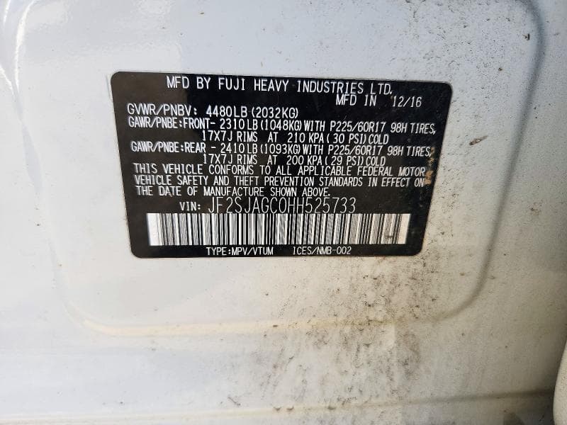 2017 SUBARU FORESTER 2.5I PREMIUM 13