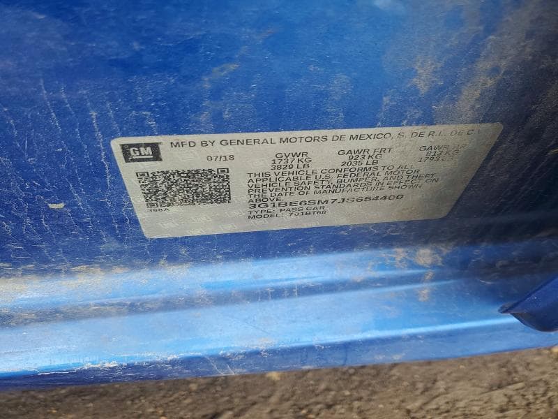 2018 CHEVROLET CRUZE LT 12