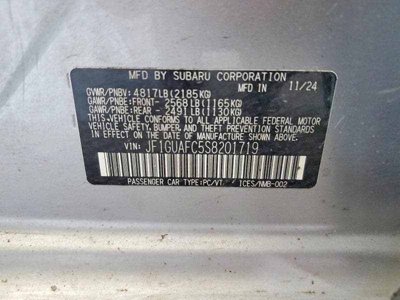 2025 SUBARU IMPREZA SPORT 13