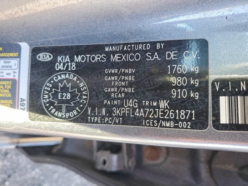 2018 KIA FORTE LX 13