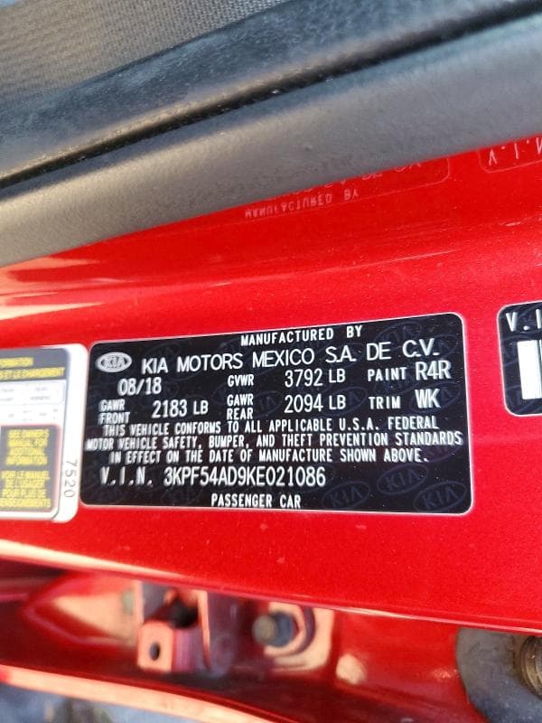 2019 KIA FORTE EX 12