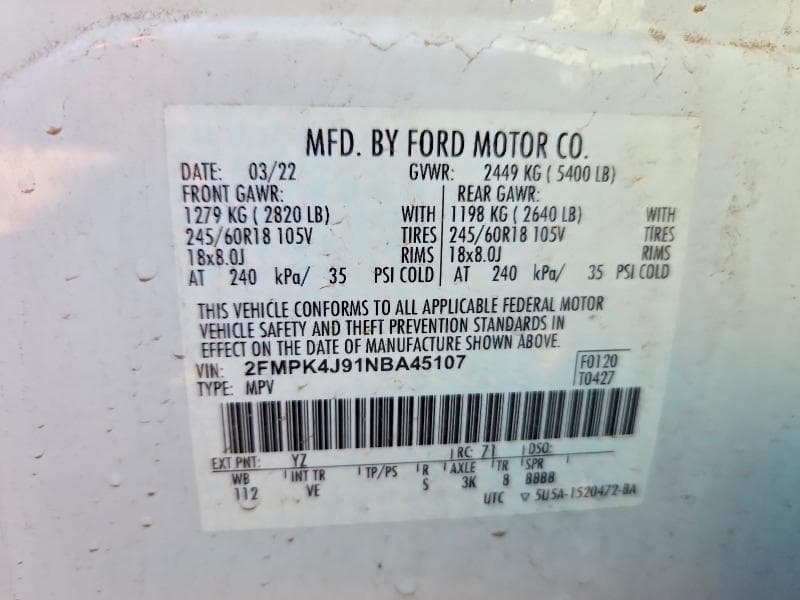 2022 FORD EDGE SEL 13