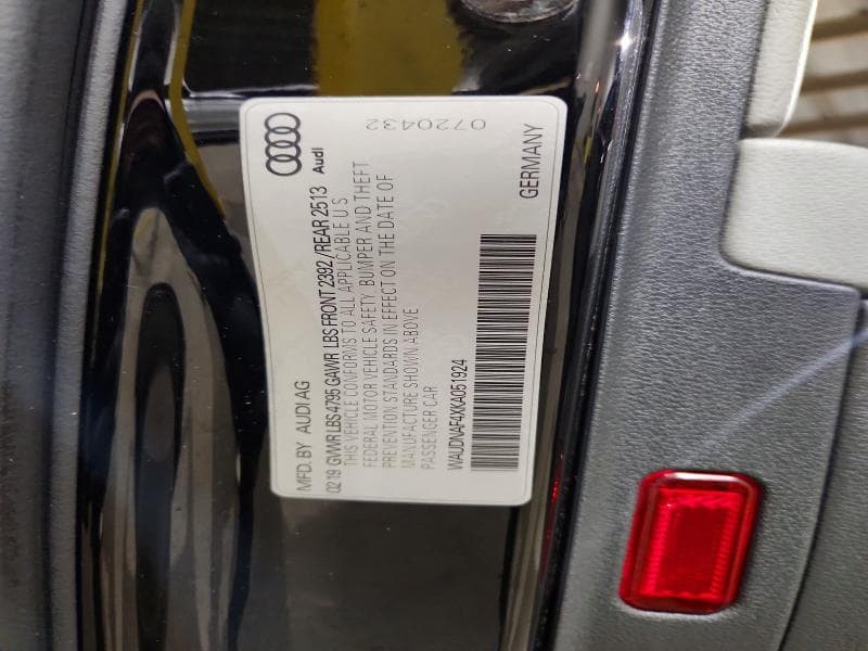 2019 AUDI A4 PREMIUM 13