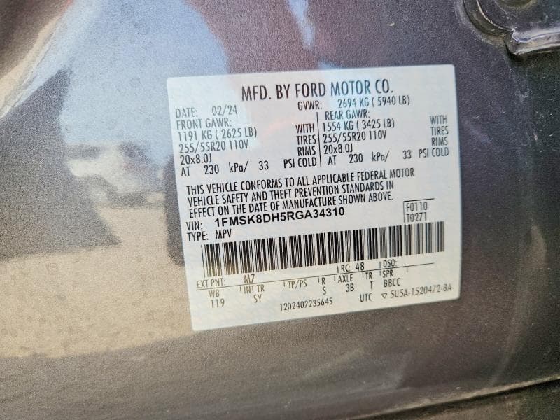 2024 FORD EXPLORER XLT 13
