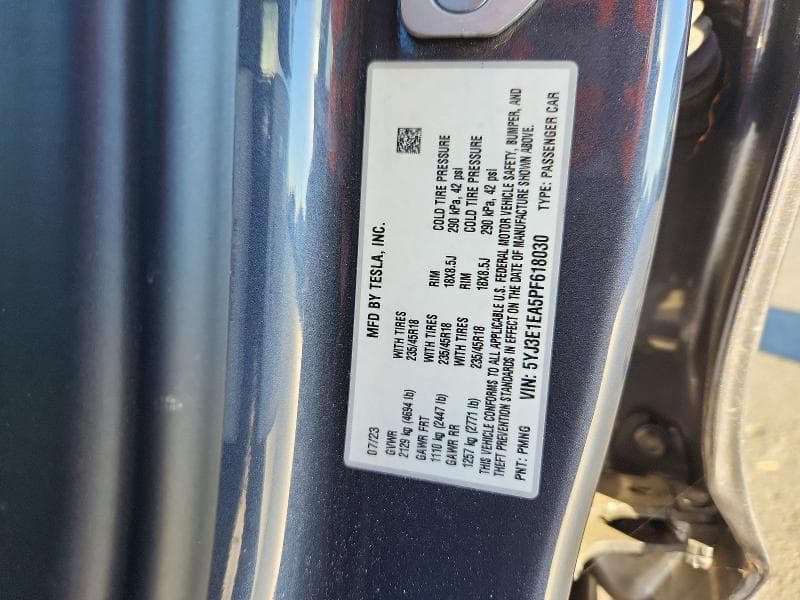 2023 TESLA MODEL 3 13