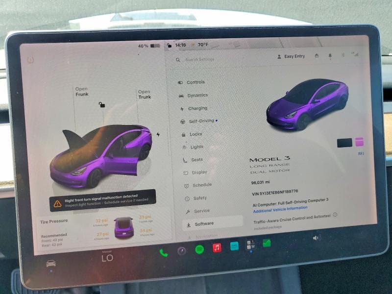 2022 TESLA MODEL 3 9