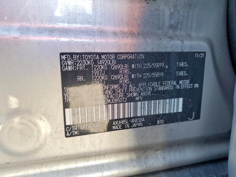 2021 TOYOTA VENZA LIMITED 14