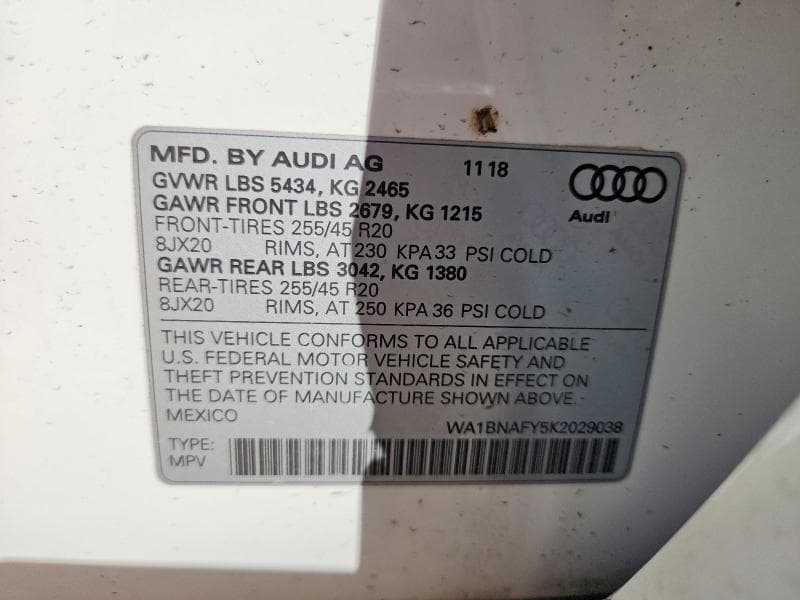 2019 AUDI Q5 PREMIUM PLUS 14