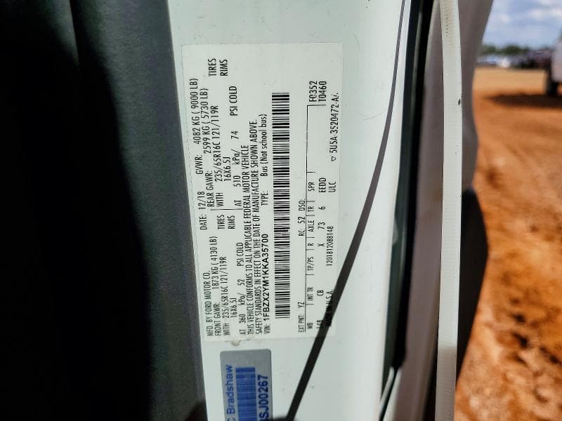 2019 FORD TRANSIT T-350 13