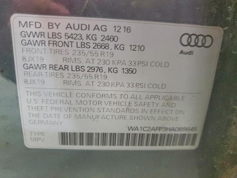 2017 AUDI Q5 PREMIUM 13