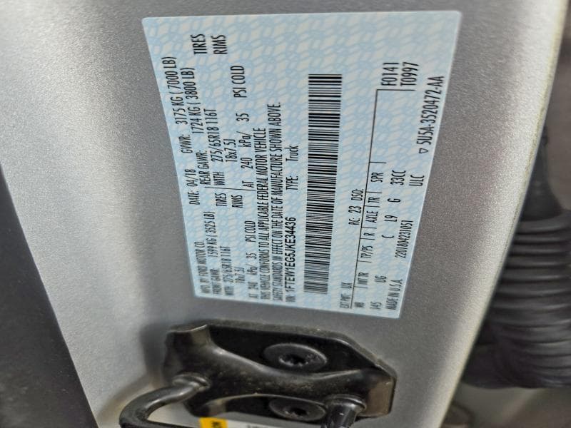 2018 FORD F150 SUPERCREW 12