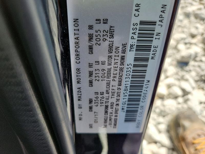 2017 MAZDA 6 TOURING 13