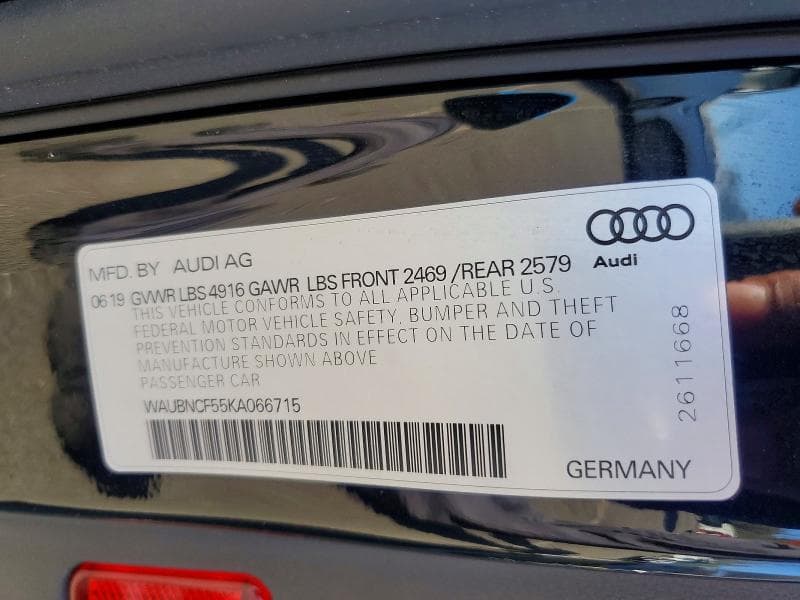 2019 AUDI A5 PREMIUM PLUS 12