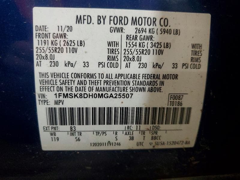2021 FORD EXPLORER XLT 13