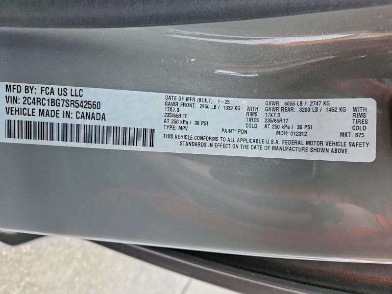 2025 CHRYSLER PACIFICA SELECT 13