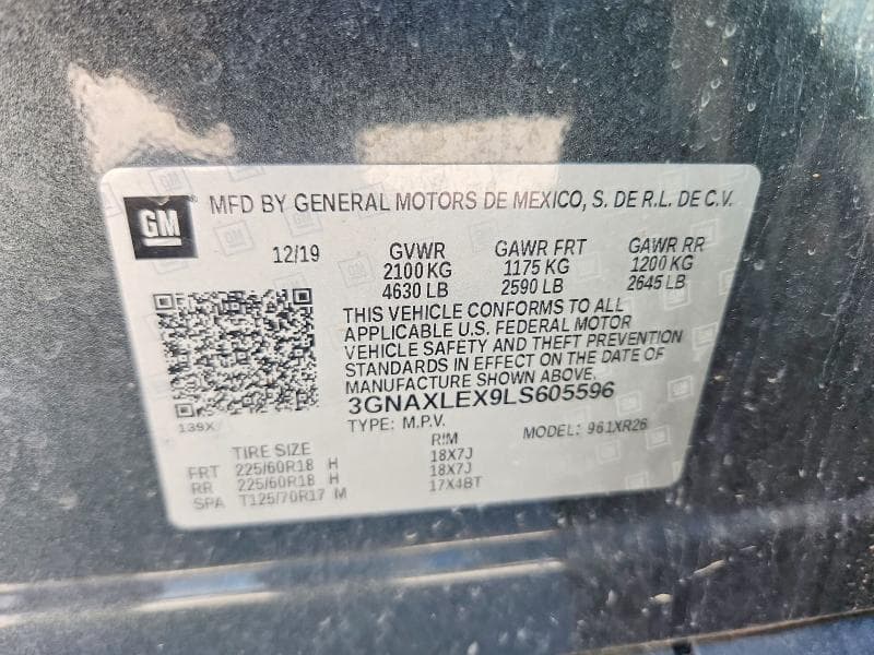 2020 CHEVROLET EQUINOX LT 13