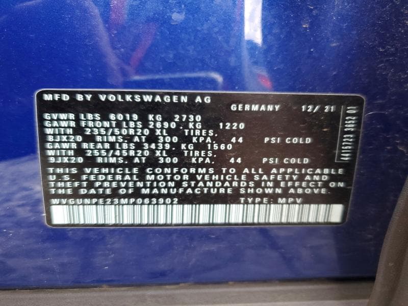 2021 VOLKSWAGEN ID.4 PRO S 13