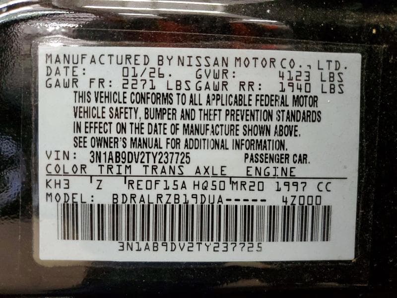 2026 NISSAN SENTRA SR 13